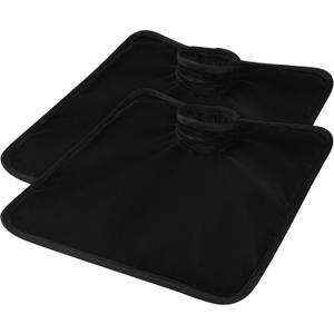 Car Seat Protector for Potty Training, 2 Pack Waterproof CarSeat Liner Toilet Training for Baby Infant Toddler, Dry Seat Piddle Pads Cover for Strollers (Black)