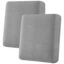 H.VERSAILTEX Super Stretch Individual Seat Sofa Covers Couch Slipcover Sets Thick Jacquard Textured Twill Fabric (2 Piece Medium Cushion Covers, Dove)