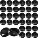 Jetec 1.5 Inch Patio Furniture Seating Glides/Feet/Caps for Wrought Iron Outdoor Furniture Easy to Install Replacement Chair and Table Feet Glide Protectors/Cap(Black,48 Pieces)