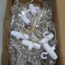 GLOONITY Fairy Lights for Festive Decoration, LED String Lights, IP65 Waterproof 9 Stars Curtain Lights Battery Operated with Timer 8 Mode, Warm White LED Lamps for Outdoor Use