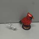 Vintage Bird Lamp - Resin Red Cardinal Night Light for Christmas Decor, Charming Red Bird Tabletop Ornament & Unique Birds Gift, for Christmas Home Art Decor