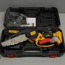 Cordless Mini Chainsaw 6 Inch, Auto Oiler &Tool-Box, One-Hand Handheld Electric Portable Chainsaw, Super Power Small Chain Saws 2x2000mAh Battery Operated, Hand Saw for Tree Wood Cutting Ranger