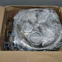 4-Pack 6QT Full Silver Chafing Dishes for Buffet with Lids