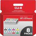 CLI8 Ink Cartridges PIXMA Pro9000 PIXMA Pro9000 Mark II Compatible with Canon CLI8 Ink Cartridges Combo Pack Compatible for CLI8 PIXMA Pro9000 PIXMA Pro9000 Mark II Pro9000 Pro 9000 Printers (8Pack)