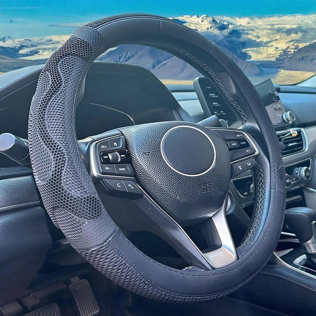 Car Steering Wheel Cover for Chevy Silverado 1500 2500 3500, Tahoe, Equinox,Traverse,Colorado, Automative Accessories for Chevy, Sporty Design