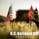 20 Pack Military Flag Set Small Mini Army Armed Forces All Branches Handheld Flags on Wooden Stick for Veterans Day,Memorial Day,US Fourth of July Decorations,5x8 Inch