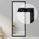 Gaahing Flexible Wall Trim, Peel and Stick Self-Adhesive Design, Crown Molding for Cabinet Mirror Frame Wall Edge Home Decor, 16.4 ft x 1 inch (Black)