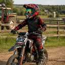 Youth Kids Dirt Bike Helmet Motocross ATV Dirtbike BMX MX Go-Kart 4-Wheeler Quad Offroad Motorcycle Helmet Goggles Gloves Mask DOT Certified, Red Camo, Large