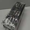 Magnetic Spice Rack for Refrigerator Seasoning Organizer for Spice Fridge Shelf storage Magnetic Shelf with Hook for Oven (4pack-Cut out-Black)