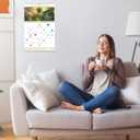 Gannyfer 2026 Wall Calendar,18 Months 22.75" x 15.5" Calendar 2025-2026, Use Now to DEC 2026, Spiral Binding Cute Hummingbird 2026 Calendar,Perfect for Home,School or Office (6 Stickers Included) (Yellow)