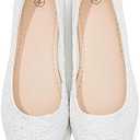 Dress Shoes for Women Round Toe Flats Shoes Lace Ballet Flats Dressy Comfortable Foldable Flats Low Heel Size 40