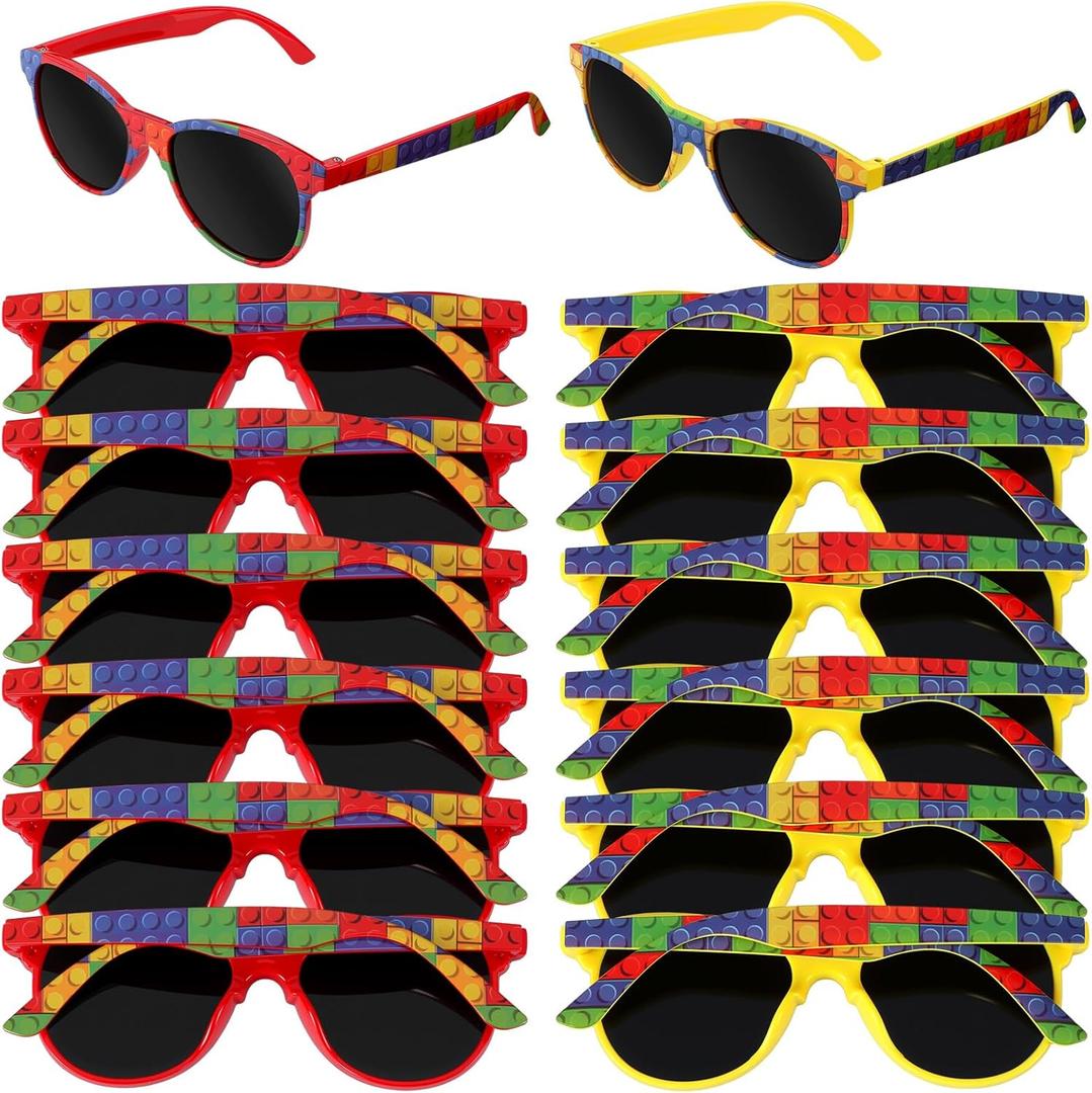 Relaxweex Sunglasses Party Favors Bulk Cute Cartoon Summer Sunglasses for Birthday Party and Outdoor Activity
