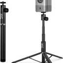 KraftGeek Portable Projector Stand for Outside, 32" Adjustable Projector Stand Tripod for Home & Outdoor Movie Night, with 1/4" Screw Adapter, 360  Rotation Ball Head