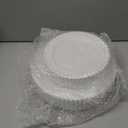 60PCS White Plastic Plates - Fancy Disposable Beaded Plates Include 30 Dinner Plate 10 & 30 Dessert Disposable Plate 7.5 for Birthday, Baby Shower Spring, Wedding & Party