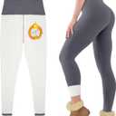 Fleece Lined Leggings for Women Buttery Soft High Waisted Tummy Control Winter Warm Legging Pants (Gray, XS)