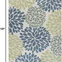 Beverly Rug Outdoor Rug 8x10 Modern Exotic Tropical Leaf Area Rugs for Indoor and Outdoor Patio Deck Porch Garden Water Resistant Washable Outside Carpet (8 x 10 Olive)