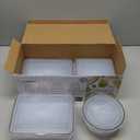 50 PCS Food Storage Containers with Lids Airtight (25 Containers & 25 Lids), 100% Leak Proof Meal Prep Container for Kitchen, BPA-Free Plastic(Polypropylene5), Microwave/Dishwasher Safe, Labels & Pen