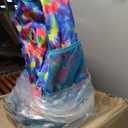 J World Sunny Rolling Backpack for Kids. Roller Bag With Wheels, Tie Dye, One Size