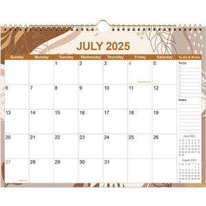 2025-2026 Calendar - Calendar 2025-2026 18 Month Planner from July 2025 to December 2026, Monthly Planner 2025 with Thick Paper, 11" x 14.5", Gold Leaf (12" x 14.5")
