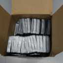 Shimeyao 50Pcs 2" x 2'' Sliver Pressed Steel Post Caps for Square Steel Posts Fence Caps Topper Pressure Fit Cover for Mailbox Metal Wood Plastic Iron Deck Railing