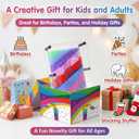MICKYU 3D Pin Art Board, Rainbow Pin Impression Toy for Kids Teens and Adults, Classic Desk Sculpture Novelty Toy for Handprints, Shapes and Small Objects, 6 x 8 Inch