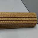 LazBlinds No Drill Bamboo Roman Shades, 33" W x 48" H, Star-Brown