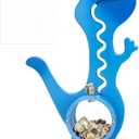 Wooden Dinosaur Piggy Bank for Boys Kids Girls Big Clear Animal Belly Coin Bank Toddler Real Money ToyDino-Blue