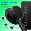 Lightweight Stethoscope, Dual-Frequency Diaphragm, Bell & Diaphragm & Pediatric Diaphragm, Noise-Reducing Silicone Ear Tips, Ideal for Doctors, Nurses, Students Use