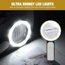JMH Magnifying Glass with Light, Handheld Large Magnifying Glass 18LED Cold and Warm Light with 3 Modes, Illuminated Lighted Magnifier for Seniors Reading, Coins, Jewelry