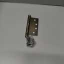 Nostalgic Warehouse Ball-Tip Residential Door Hinge with Square Corners (4" x 4", Antique Brass)