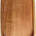 Acacia Wooden Oval Serving Tray Handmade Coffee Fruit Food Bowl Decorative Dressing Table Tray, Kitchen Bathroom Counter Storage Counter Storage Box (Elliptical Bar Shape)