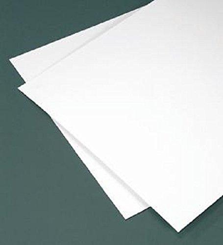 11x17 x 0.040" Thick White High Impact Polystyrene (Hips) Plastic Sheet - SIBE-R-Plastic Supply 60 Pcs