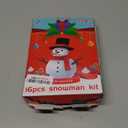 16 Pack Snowman Kit, Build a Snowman Craft Kit for Kids, Christmas Craft Creative Air Dry Clay Modeling Dough Crafts, Enhance Creativity Gifts Christmas Winter School Xmas Creative Supplies Decoration