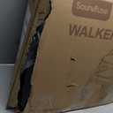 Soundfuse Rollator Walkers for Seniors with Seat, Foldable Lightweight Rolling Walker with 8" Big PU Wheels, Ergonomic Seat, Dual Height Adjustment (Red)