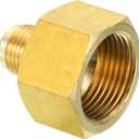Patikil 3/4 Inch Female to 3/8 Inch Male Flare Brass Adapter, Flare Fitting for Air, Gas Line and Refrigeration, HVAC
