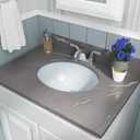 MSI 17.0 (L) x 14.125 (W) x 7.75 (H) Oval Porcelain Ceramic Undermount Bathroom Vanity Vessel Sink, White