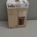 BELLA Single Serve Coffee Maker, K Cup & Coffee Ground Compatible with Removable, Adjustable Drip Tray, Auto Shutoff & Reusable Dishwasher Safe Accessories, Brews 6oz to 14oz, 1000 Watt, Oatmilk