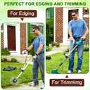 Weed Eater Handle, Ergonomic String Trimmer Grip Extension Back Saver,with Adjustable Shoulder Strap, -Universal Weedeater Handle for Lawn Care, Landscaping, Grass,Trimming (White)