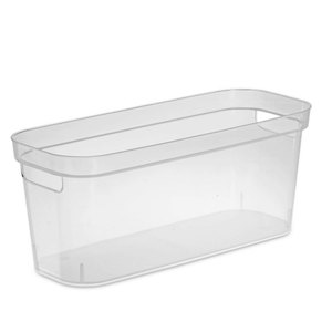 Sterilite 6.25x6.25x15 Inch Narrow Storage Bin with Carry Handles 