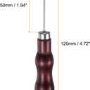2 x HARFINGTON 3pcs Handwork Sewing Awl Double Gourd Hook Head Awl Leather Punch Hole Tool with Wooden Handle Scratch for Broken Wire Drilling Stitching Repair and DIY Handmade, Rosewood Color