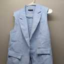 PRETTYGARDEN Women's 2 Piece Outfits Sleeveless Suit Vest and Wide Leg Pants Business Casual Blazer Sets S