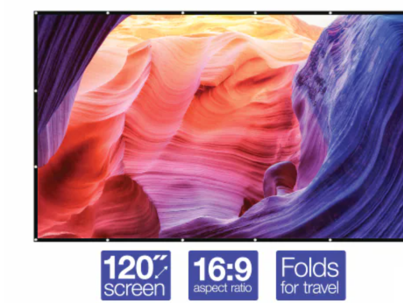 GPX Indoor Projector Screen, 120"