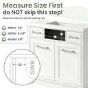 30" Tip Out Tray for Sink, Fits Cabinet Opening 32-3/5" Wide and Larger, Easy to Install, Sturdy Steel Hinges, Smooth Spring Mechanism, Maximize Space of the Unused False Drawer Front, 1 Pack