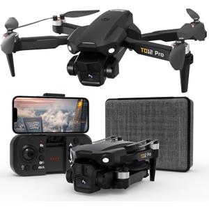 TD12Pro Drone with 1080P HD Camera, Brushless Motor, Optical Flow Positioning, Level 3 Wind Resistance, 3 Speed Modes, Drones for Adults Beginners, Outdoor Photography Foldable RC Quadcopter TD12Pro Drone with 1080P HD Camera, Brushless Motor, Optical Flow Positioning, Level 3 Wind Resistance, 3 Speed Modes, Drones for Adults Beginners, Outdoor Photography Foldable RC Quadcopter