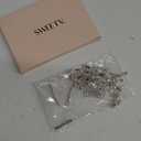 SWEETV Silver Rhinestone Bridal Hair Comb for Wedding, Hair Accessory Headpiece for Women, 1 Count (2.Silver)
