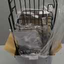 EUDELE Adhesive Shower Caddy, 5 Pack Rustproof Stainless Steel Bath Organizers With Large Capacity, No Drilling Shelves for Bathroom Storage & Home Decor (XL Size, Black)