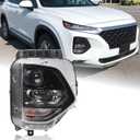 Halogen Projector Non-LED Headlight Fits 2019 2020 Hyundai Santa Fe SE/SEL