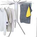 Clothes Drying Rack Tripod,Laundry Hanger Dryer Rack,Portable Foldable Drying Rack-Drying Rack Clothing Laundry Bedroom Household Aluminum-12rods (Standing)