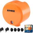 Kohree Heavy Duty Trailer Coupler Lock, RV Trailer Locks fit 2-5/16 inches, 2", 1-7/8" Couplers, Durable Structural Steel Safety Trailer Tongue Lock with 4 Keys & 4 Dust Covers, Orange