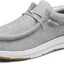 Bruno Marc Men's Arch Support Casual Slip-on Shoes Loafers for Men Non Slip Comfortable Boat Shoes (9, Grey)